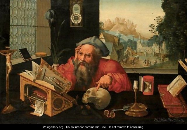 Saint Jerome In His Study - (after) Pieter Coecke Van Aelst