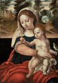The Virgin And Child With A Parrot - Unknown Painter