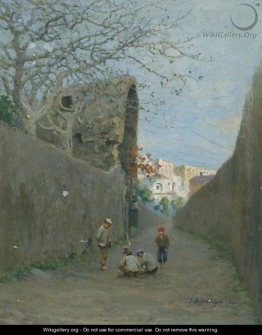 Ruelle A Torre Del Greco, Naples, 1892-1893 - Ivan Pavlovich Pokhitonov