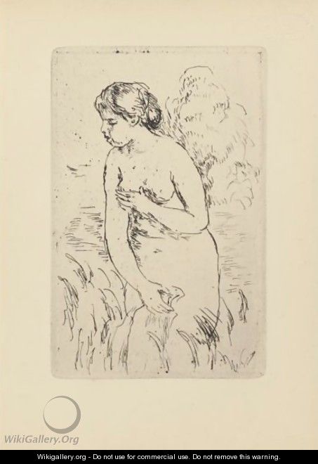 20th Century Baigneuse Debout, A Mi-Jambes - Pierre Auguste Renoir
