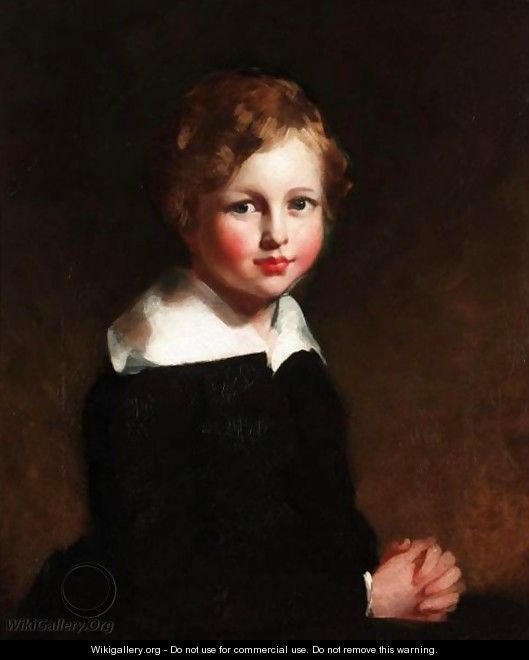 Portrait Of A Young Boy - English School
