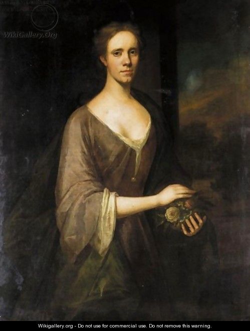 Portrait Of A Lady, Traditionally Identified As Anne, Wife Of John, 11th Lord Elphinstone - Jeremiah Davidson