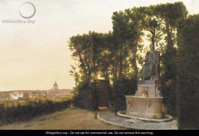 View Of Rome From The Pincio Hill, With The Dome Of Saint Peter