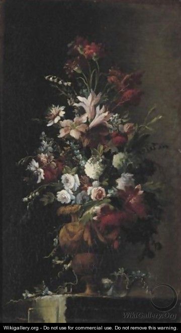 Still Life Of Flowers - (after) Gasparo Lopez