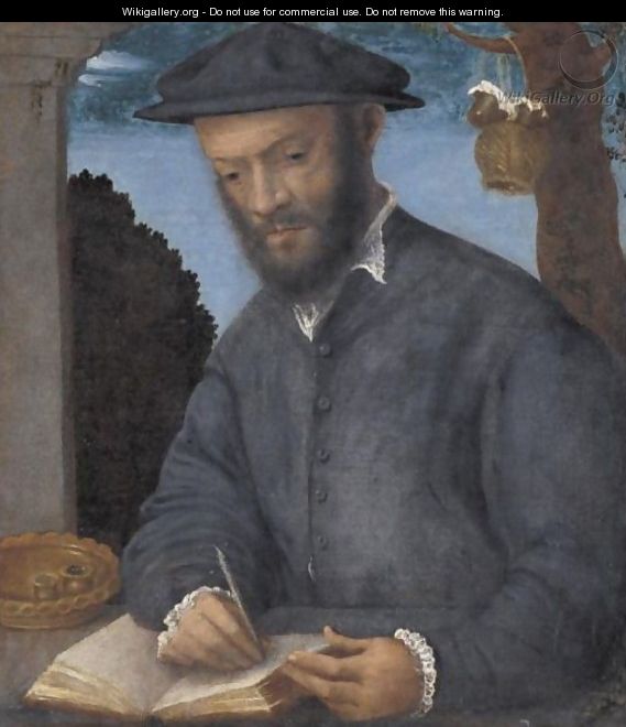 Portrait Of A Scribe - (after) Vittore Di Matteo Belliniano
