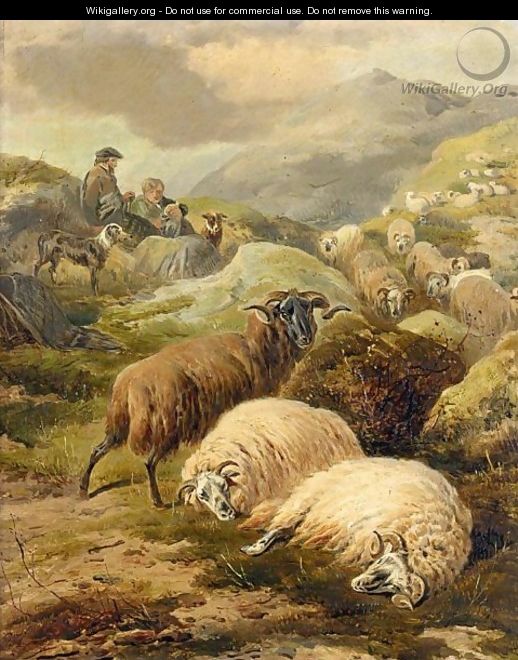 The Highland Flock - Thomas Sidney Cooper