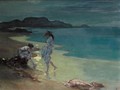 Figures By A Moonlit Sea - George William Russell
