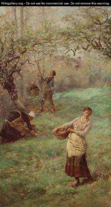 Picking Cider Apples, Normandy - William John Hennessy