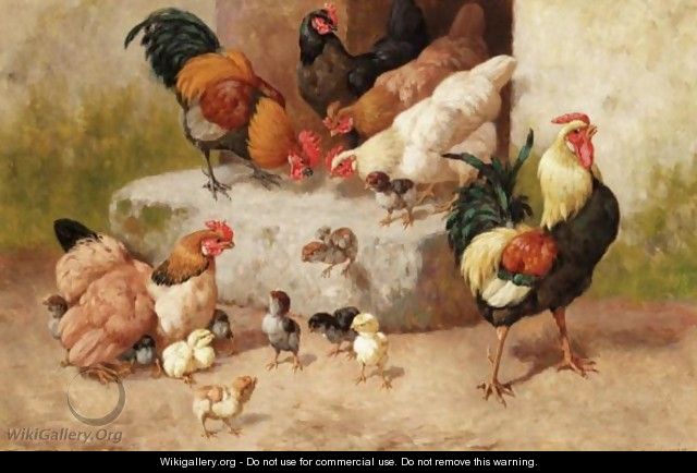 Spring Chickens - William Baptiste Baird