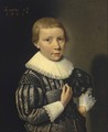 A Portrait Of A Young Boy At The Age Of Seven And Three-Quarters - Dutch School
