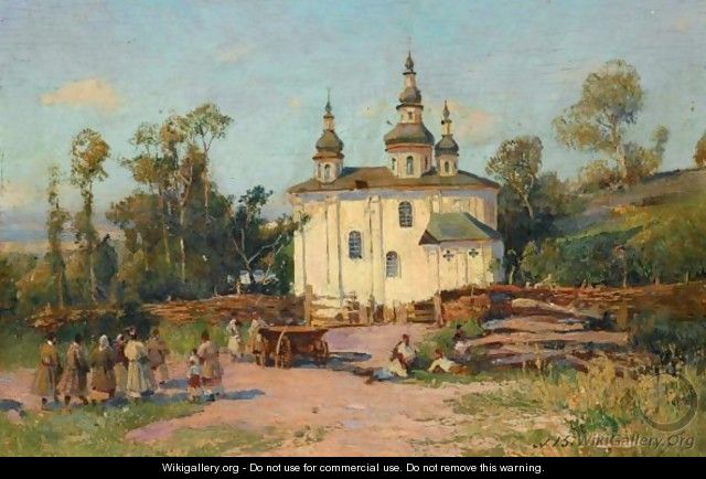 The Church Of Saint Elijah, Near Tchernigov - Sergei Ivanovich Vasilkovsky