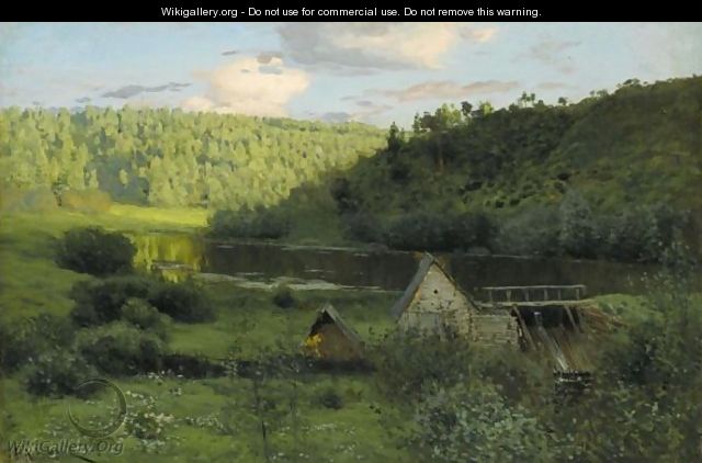 The Watermill, Sunset - Isaak Ilyich Levitan