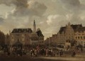 A View Of The Grote Markt In Haarlem, Looking From The St. Bavo Church Towards The Town Hall - (after) Cornelis Beelt