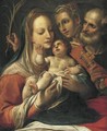 Madonna And Child With Saints Peter And Lucy - (after) Bartolomeo Passerotti
