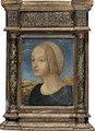 Portrait Of A Lady, Bust Length, In Profile - Florentine School