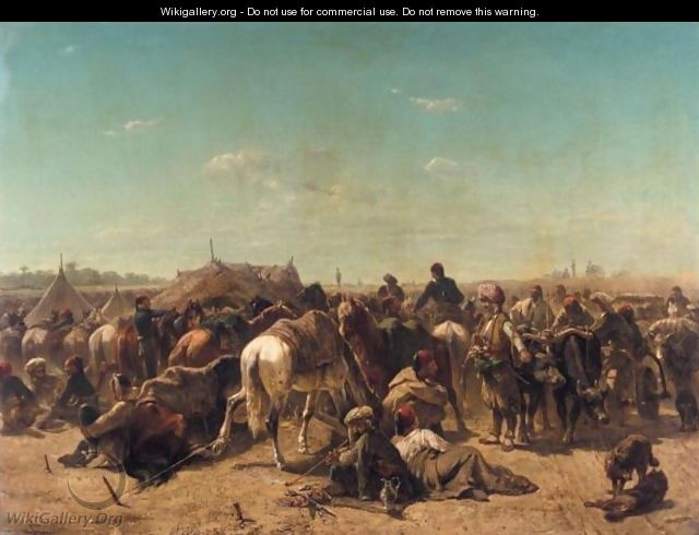 Ottoman Encampment - Adolf Schreyer
