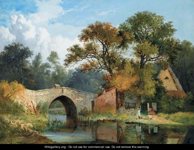 Earlham Bridge, Norfolk - John Berney Ladbrooke