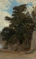 Trees In A Coastal Landscape - William-Adolphe Bouguereau
