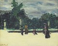 Autour Du Bassin, Aux Tuileries - Edouard (Jean-Edouard) Vuillard