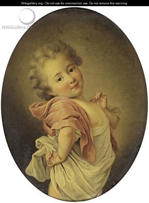 Portrait Of A Child - (after) Franois-Hubert Drouais