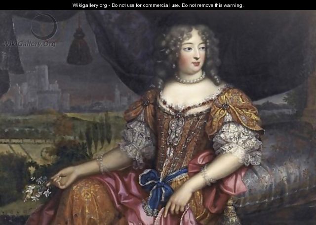 Portrait Of A Lady Said To Be Madame De Montespan - (after) Mignard, Pierre II