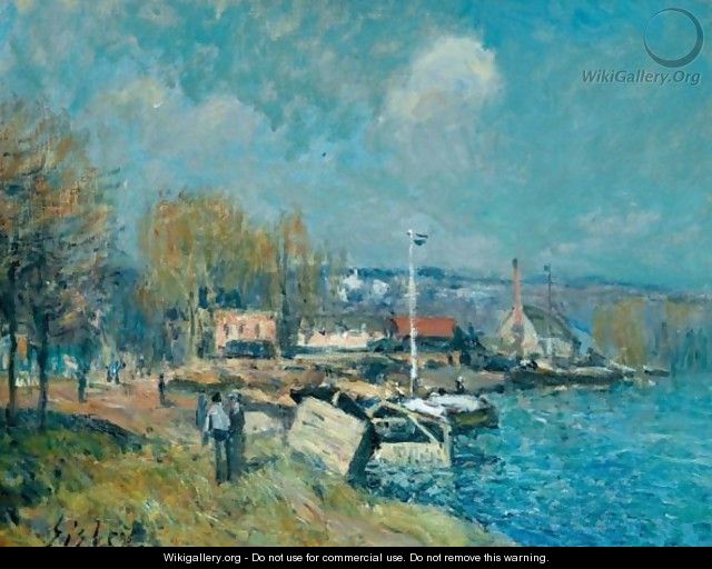 La Seine A Port-Marly - Alfred Sisley