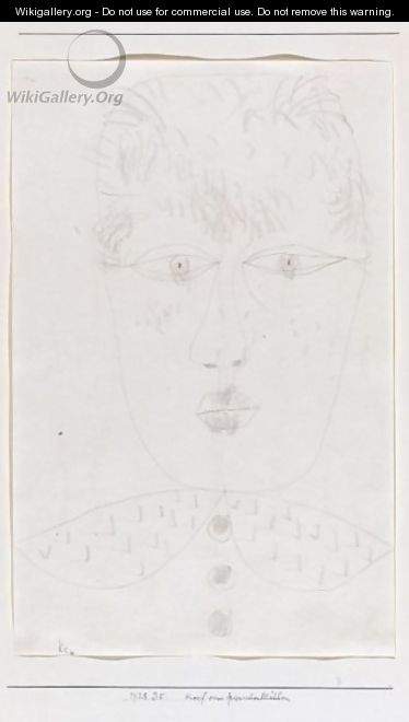 Kopf Eines Friesischen Madchens (Head Of A Frisian Girl) - Paul Klee