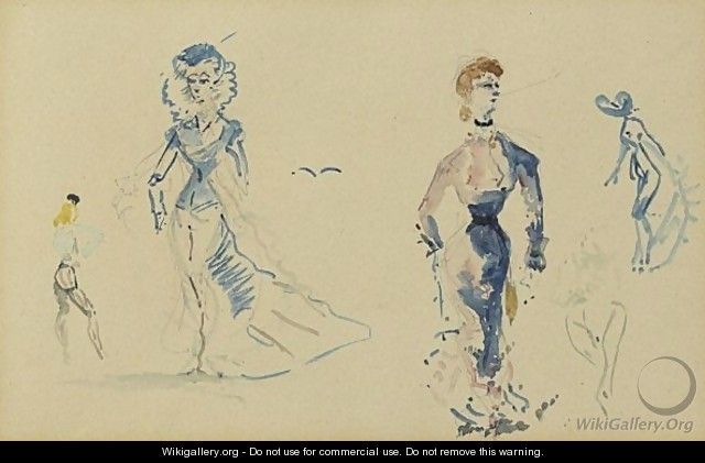 Femmes En Promenade - Henri De Toulouse-Lautrec