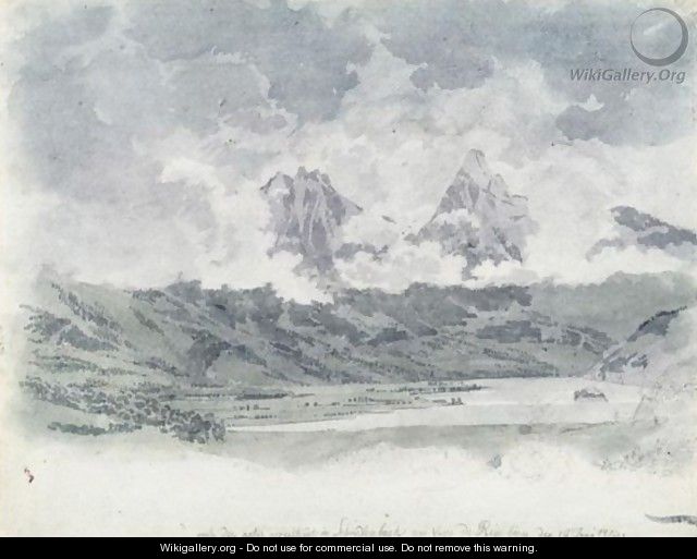 Vue De Montagnes - Friedrich Salathe