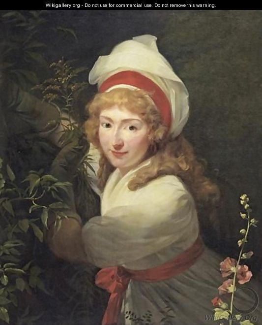 Portrait Of Mrs Lambert - Henri Pierre Danloux