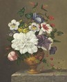 Vase Of Flowers - (after) George Jacobus Johannes Van Os