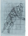 Study Of A Twisting Male Nude - Domenico Tintoretto (Robusti)