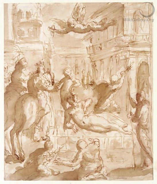 The Martyrdom Of St. Lawrence - Florentine School