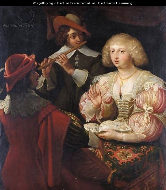 A Musical Company - (after) Jan Cossiers