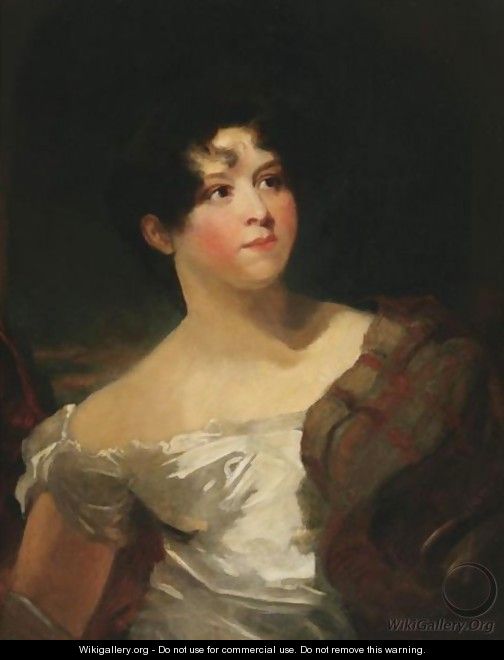 Portrait Of The Actress Mrs. Harriet Litchfield - (after) George Henry Harlow