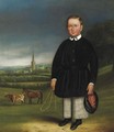 Portrait Of A Boy In A Pastoral Landscape - English Provincial School