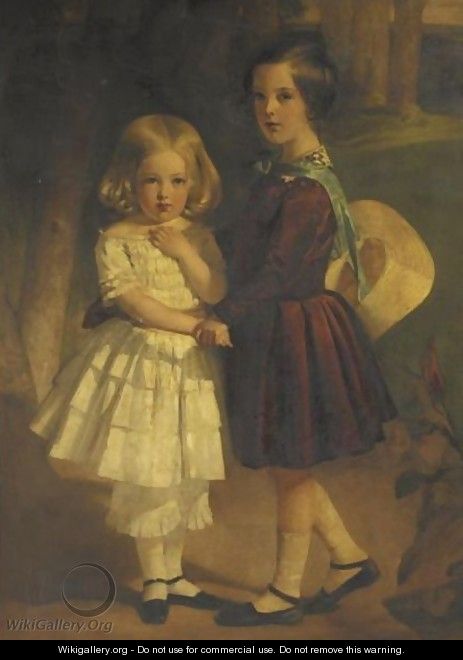 Portrait Of The Durham Sisters - (after) Sir Francis Grant