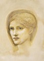 Study Of A Girl's Head - Sir Edward Coley Burne-Jones