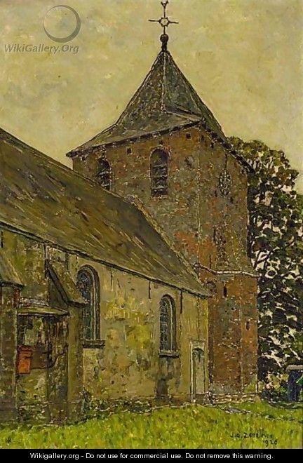 A View Of A Church, Kootwijk - Jan Adam Zandleven