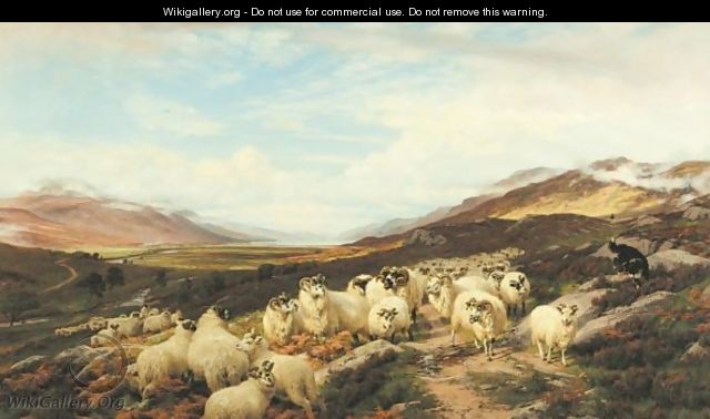 Gathering The Flocks, Loch Maree - Henry William Banks Davis