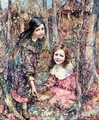 Two Girls Gathering Snowdrops - Edward Atkinson Hornel