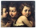Study Of Three Heads Of Children - Giulio Cesare Procaccini