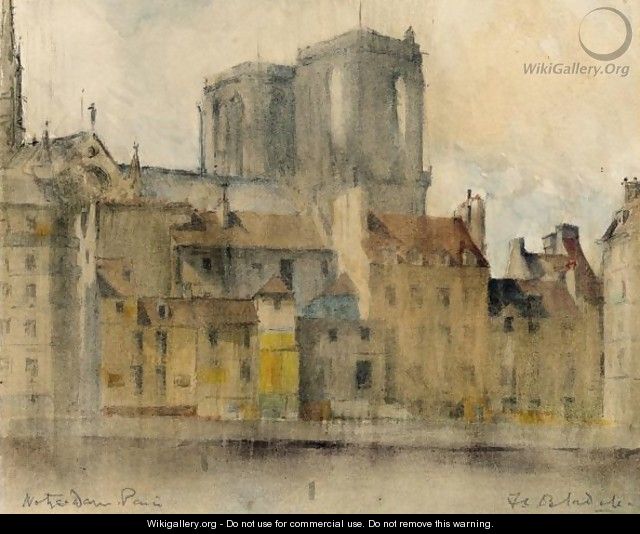 Notre Dame From The Seine, Paris - Francis Campbell Boileau Cadell