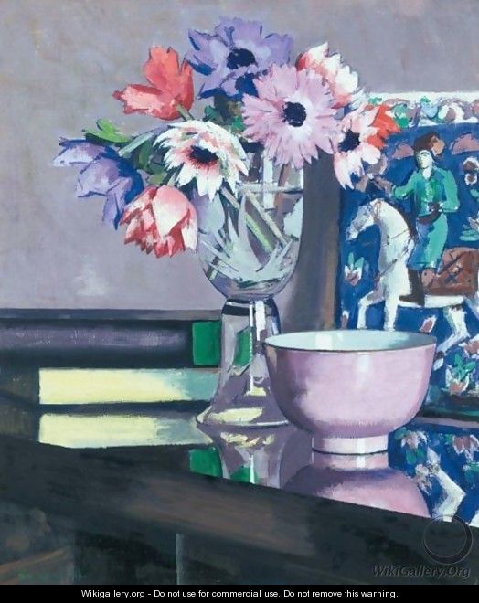 Still Life With Anemones - Francis Campbell Boileau Cadell