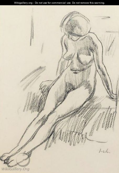 A Female Nude - Samuel John Peploe