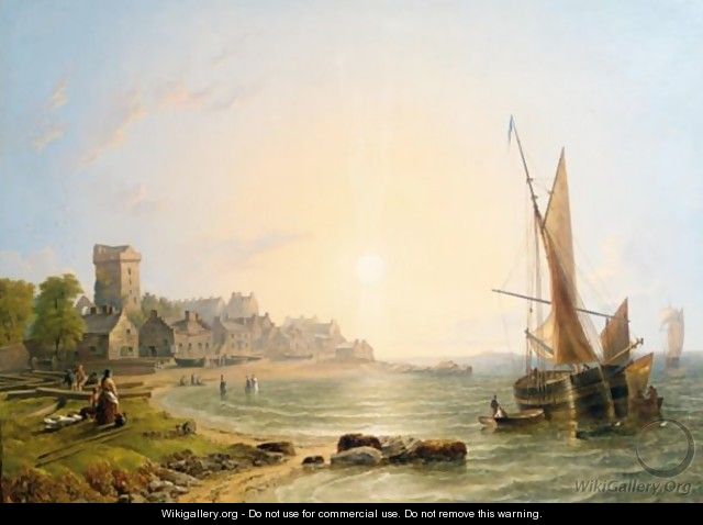 A View Of Dysart On The Northern Shore Of The Firth Of Forth - John Wilson Carmichael