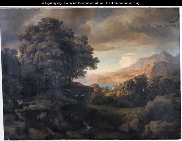View Of Lago Di Como Near Fiume Di Latte - Ludwig Heinrich Theodor Gurlitt
