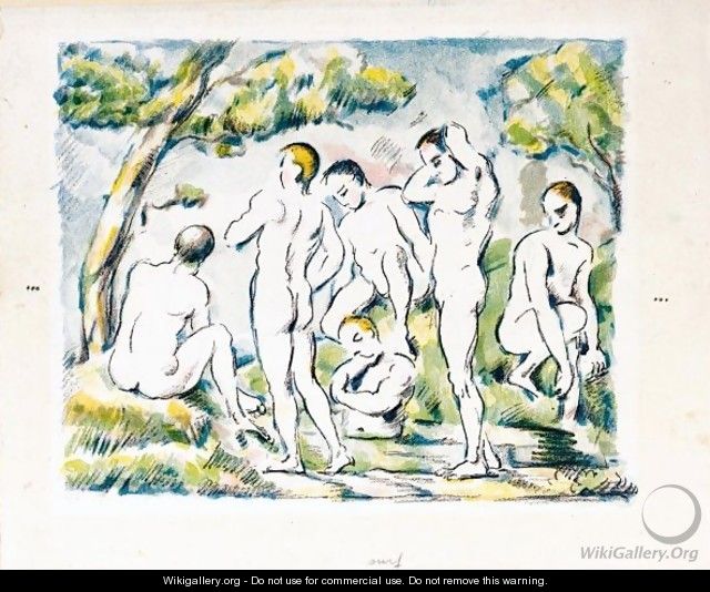 Les Baigneurs - Paul Cezanne