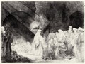 Presentation In The Temple Oblong Plate - Rembrandt Van Rijn