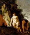 Nymph And Satyr - Moses Van Wtenbrouck